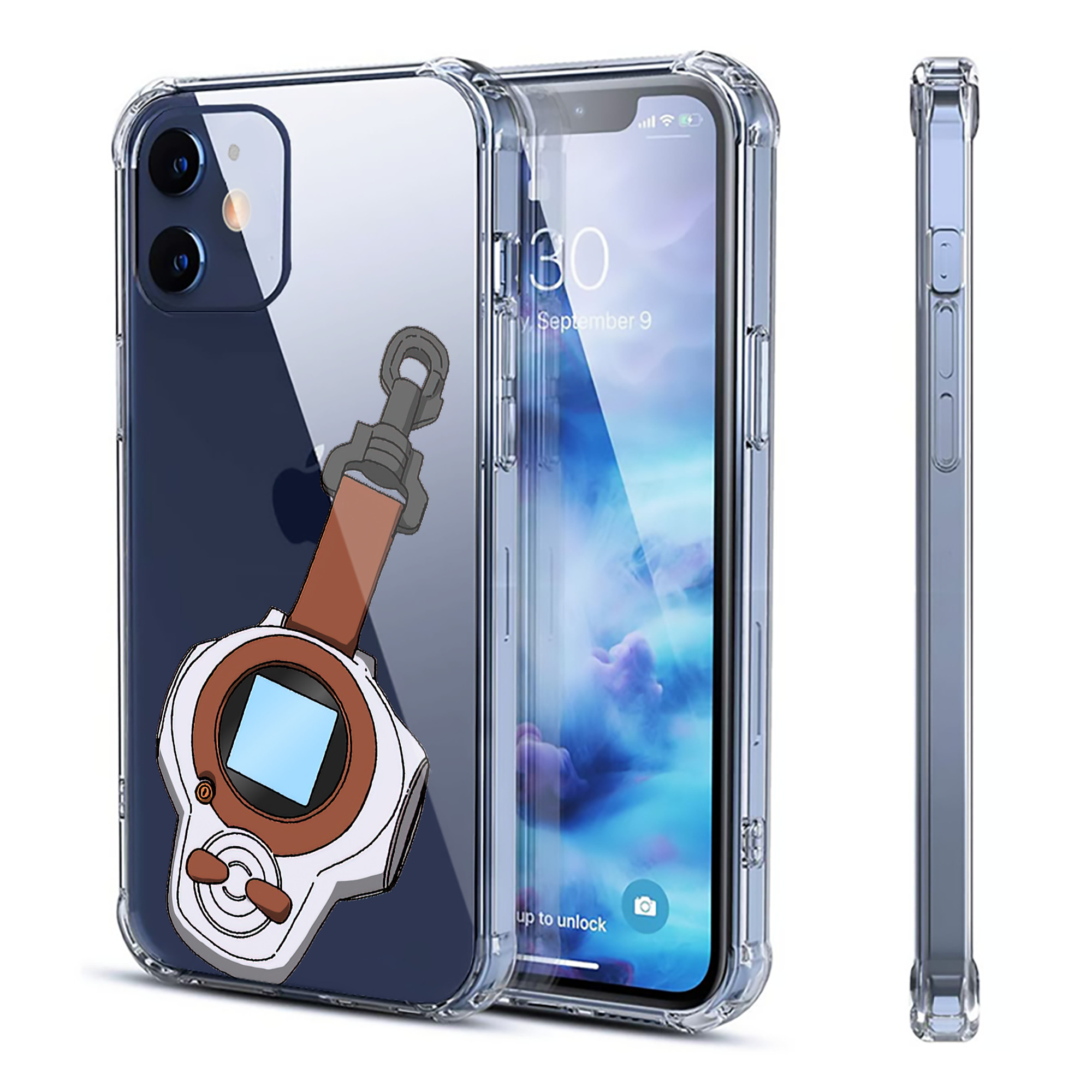 （画像用） Digimon デジタルモンスター/デジモン 【iPhone 12シリーズ対応】透明スマホケース（クリアソフトケース）